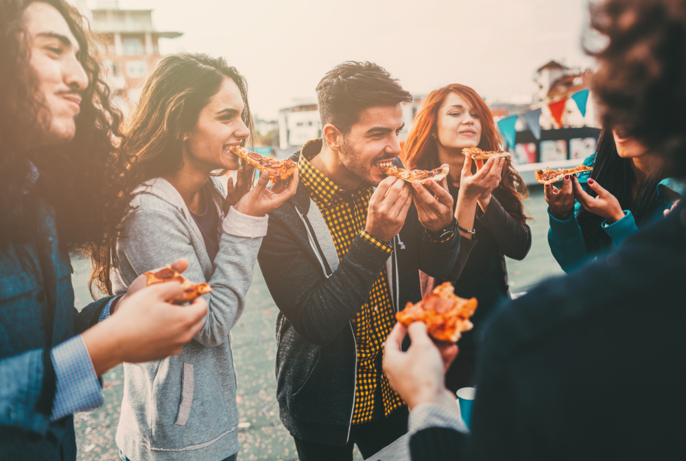 Pizza Time On The Roof