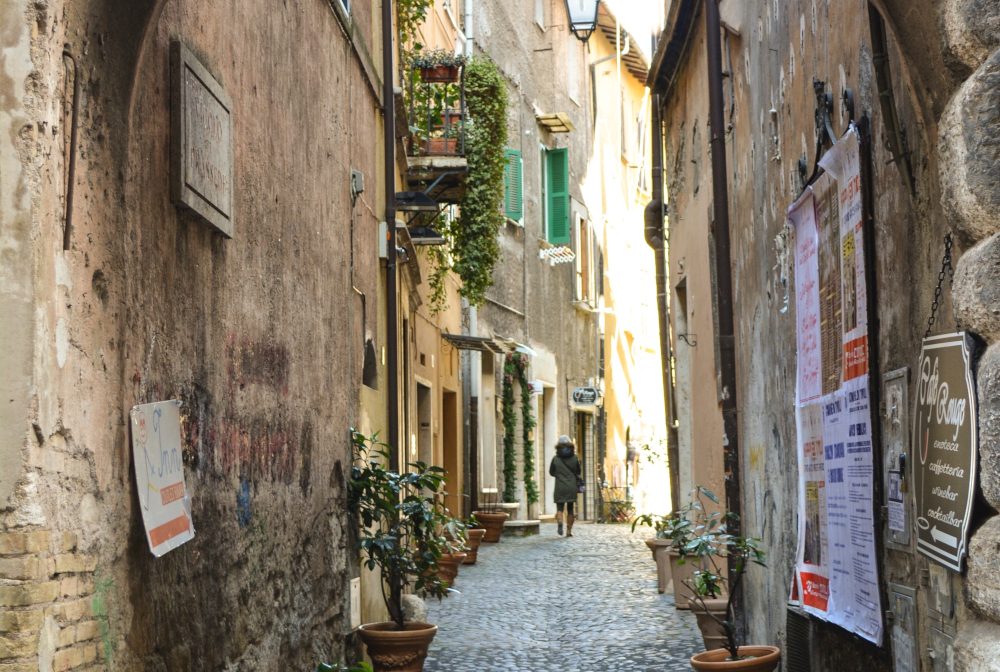 Narrow Alley In City