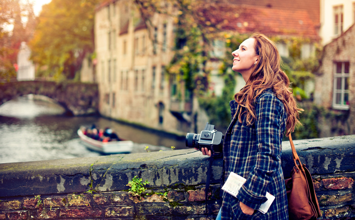 Tourist In Bruges